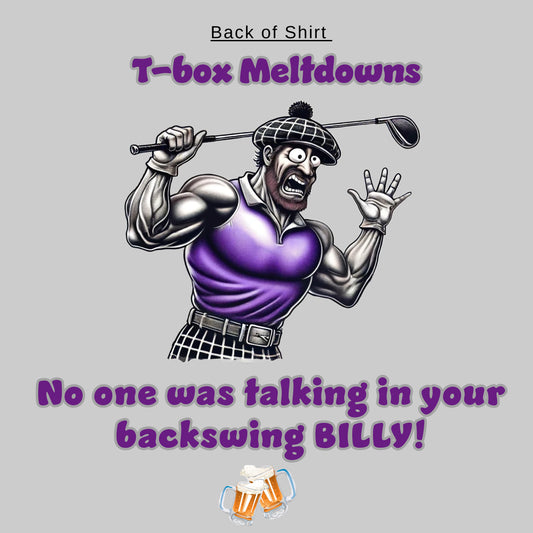 "Tee-Box Meltdowns" (Coming Soon!) Long Sleeve Hooded Tee and Triblend Long sleeve Tee